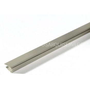 Material para Instalación y Complementos PVC Perfil de acabado de extremidad - Gris